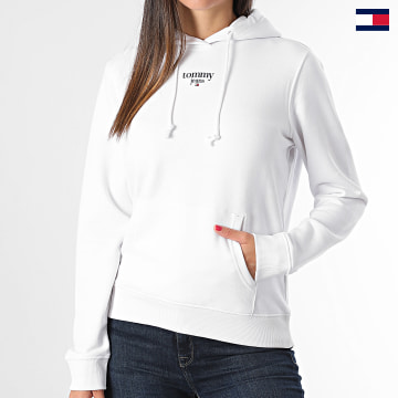 Tommy Jeans - Sweat Capuche Essential Logo 8378 Blanc