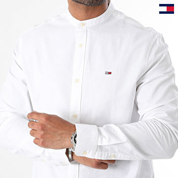 Tommy Jeans - Chemise Manches Longues Oxford 9523 Blanc
