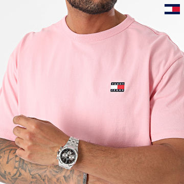 Tommy Jeans - Tee Shirt Badge 7995 Rose