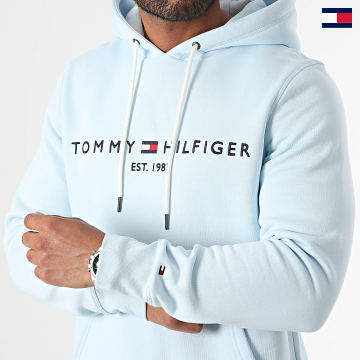 Tommy Hilfiger - Felpa con cappuccio Tommy Logo 1599 Azzurro
