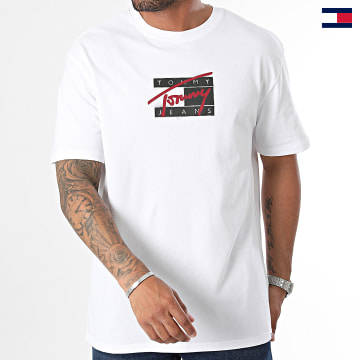 Tommy Jeans - Camiseta Street Big Flag 8528 Blanca