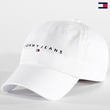 Tommy Jeans - Casquette Linear Logo 8-Panel 2894 Blanc