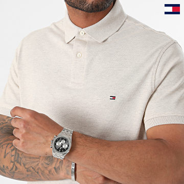 Tommy Hilfiger - Polo Manches Courtes 1985 7770 Beige Chiné