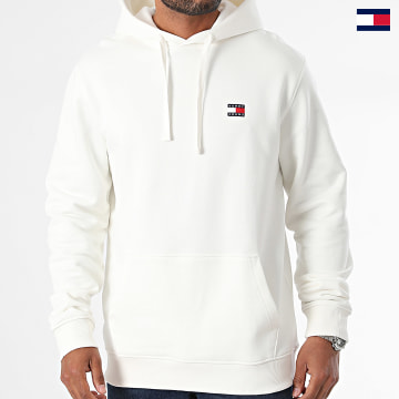 Tommy Jeans - Sweat Capuche Badge 7988 Blanc