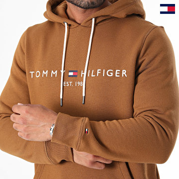 Tommy Hilfiger - Sweat Capuche Tommy Logo 1599 Marron