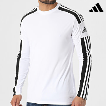 Adidas Sportswear - Squad 21 Maglietta a maniche lunghe con strisce GN5793 Bianco