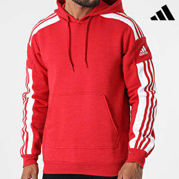 Adidas Sportswear - Sweat Capuche A Bandes HC6282 Rouge