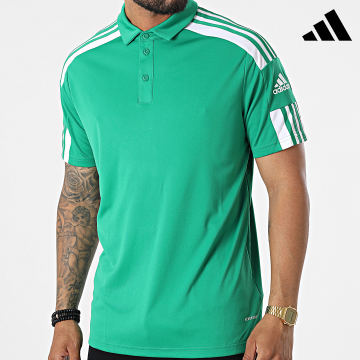 Adidas Sportswear - Polo Manches Courtes De Sport A Bandes GP6430 Vert
