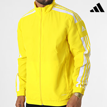 Adidas Sportswear - Giacca con zip a righe GP6448 Giallo