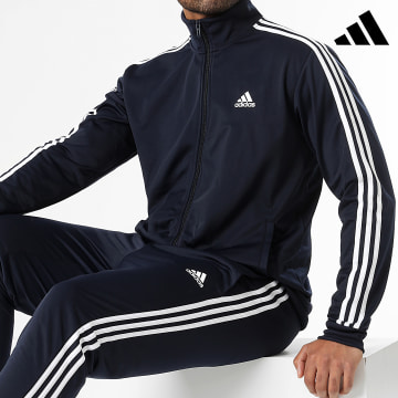 Adidas Sportswear - Ensemble De Survetement A Bandes HZ2220 Bleu Marine