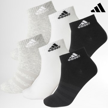 Adidas Sportswear - Lot De 6 Paires De Chaussettes IC1307 Noir Blanc Gris Chiné