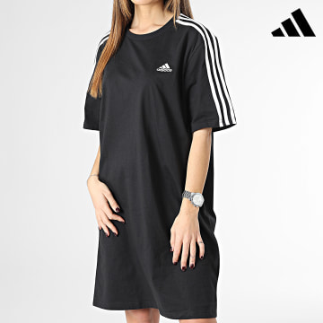 Adidas Sportswear - Abito donna a 3 strisce HR4923 Nero