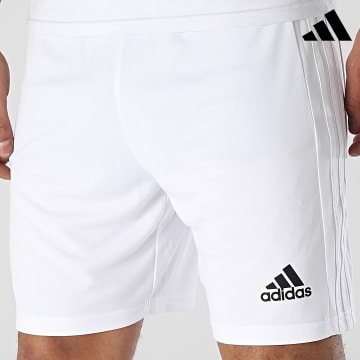 Adidas Sportswear - Short Jogging A Bandes Squad 21 GN5774 Blanc