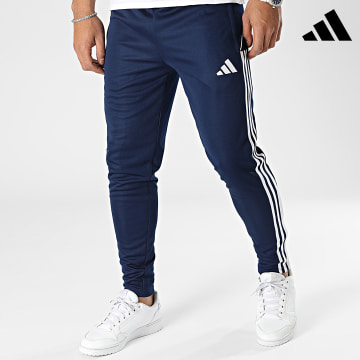 Adidas Performance - HS3492 Pantalón de chándal con banda azul marino