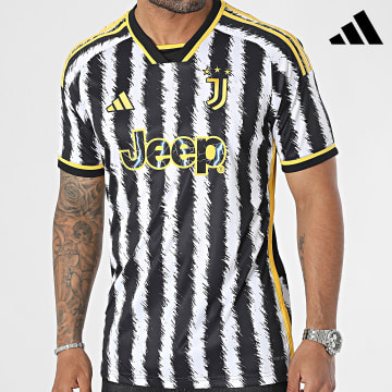 Adidas Performance - Juventus HR8256 Camiseta de fútbol de rayas blancas y negras