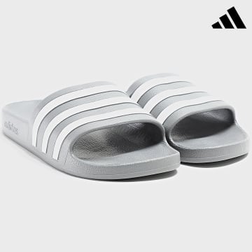 Adidas Sportswear - Claquettes Adilette Aqua F35538 Grey Three White