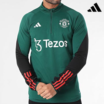 Adidas Sportswear - Tee Shirt Manches Longues Manchester United IQ1523 Vert Foncé