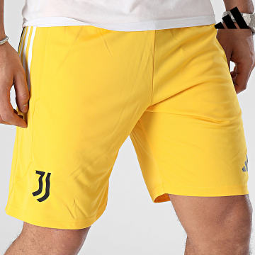 Adidas Performance - Pantalón corto a rayas Juventus IQ0870 Amarillo