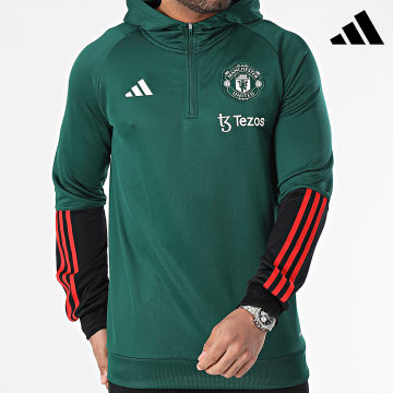 Adidas Performance - Manchester United Sudadera con capucha IQ1521 Verde oscuro