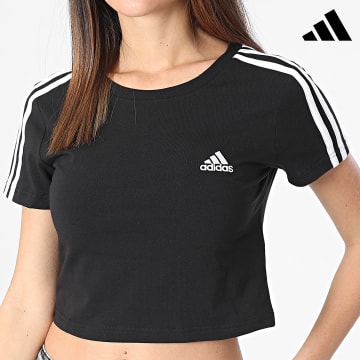 Adidas Sportswear - Tee Shirt Crop Femme Baby IR6111 Noir