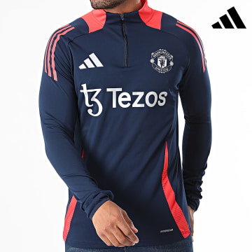 Adidas Sportswear - Maglietta sportiva a maniche lunghe del Manchester United IT4239 Blu navy