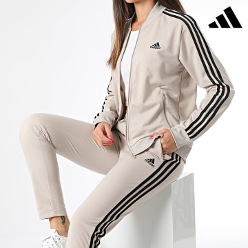 Adidas Sportswear - Ensemble De Survetement Femme IJ8786 Beige Noir