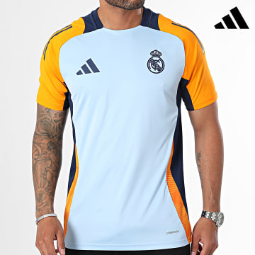 Adidas Sportswear - Maglia sportiva Real Madrid IT5125 Azzurro Arancione