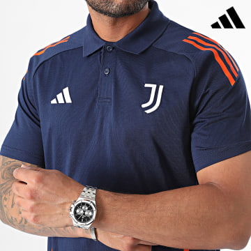 Adidas Sportswear - Polo Manches Courtes A Bandes Juventus IS5793 Bleu Marine