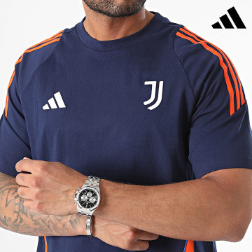 Adidas Sportswear - Juventus Maglietta a righe IS5805 Blu navy