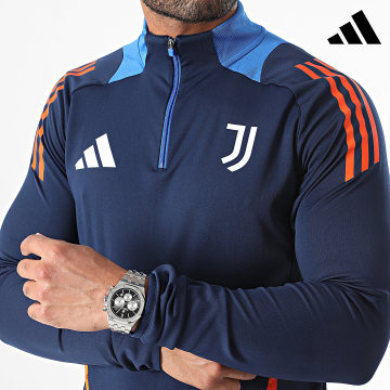 Adidas Performance - Juventus IS5820 Camiseta de manga larga a rayas azul marino