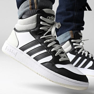Adidas Sportswear - Baskets Montantes Hoops 3.0 Mid IH0157 Footwear White Core Black Orbit Green