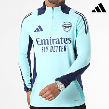 Adidas Sportswear - Maglietta manica lunga con strisce Arsenal IT2208 Turchese Blu Navy