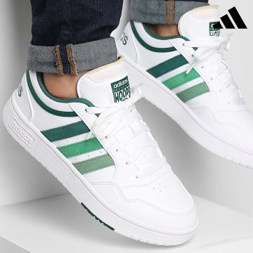 Adidas Sportswear - Sneakers Hoops 3.0 IH0156 Calzature Bianco Verde