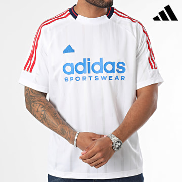 Adidas Sportswear - Tee Shirt De Foot A Bandes Tiro IY4504 Blanc