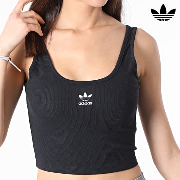 Adidas Originals - Camiseta de tirantes para mujer Crop HF3399 Negro