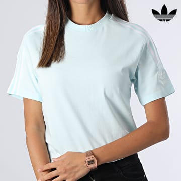 Adidas Originals - Camicia aderente da donna HN5902 Sky Blue