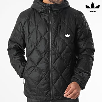 Adidas Originals - Chaqueta con capucha acolchada de plumón HL9205 Negro