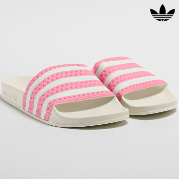 Adidas Originals - Claquettes Femme Adilette GX9488 Bliss Pink Off White