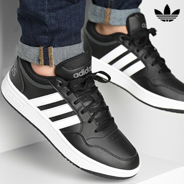 Adidas Originals - Hoops 3 GY5432 Core Black Cloud White Sneakers
