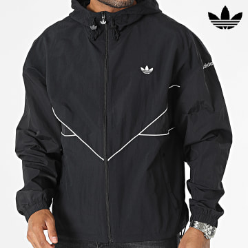 Adidas Originals - Cazadora con capucha y cremallera HR3322 Negro