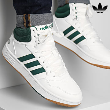 Adidas Originals - Baskets Hoops 3 IG5570 Core White Core Green Gum 4