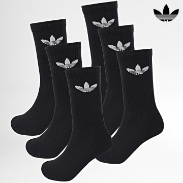 Adidas Originals - Pack De 6 Pares De Calcetines IJ5618 Negro