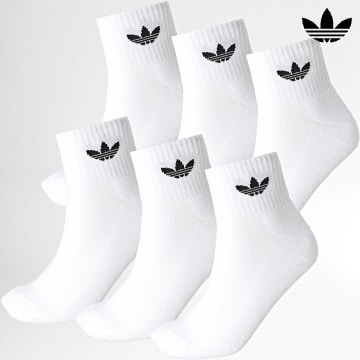 Adidas Originals - Lot De 6 Paires De Chaussettes IJ5627 Blanc