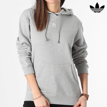 Adidas Originals - Sudadera con capucha para mujer IJ9760 Heather Grey