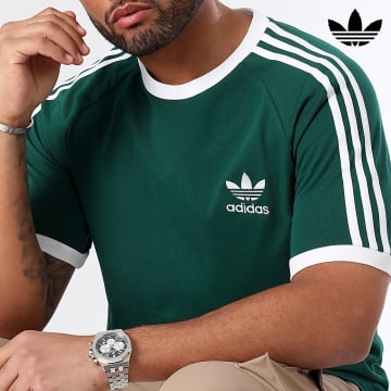 Adidas Originals - Tee Shirt 3 Stripes IM9387 Vert Foncé
