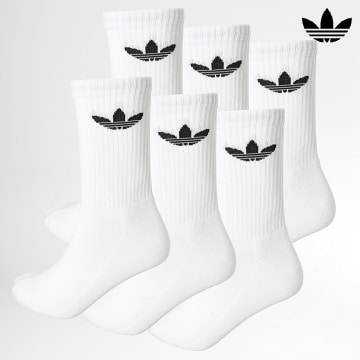 Adidas Originals - Pack De 6 Pares De Calcetines IJ5619 Blancos