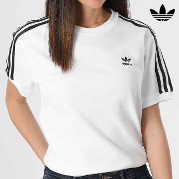 Adidas Originals - Maglietta donna 3 strisce IR8051 Bianco