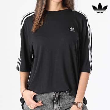 Adidas Originals - Tee Shirt Femme 3 Stripe IU2406 Noir