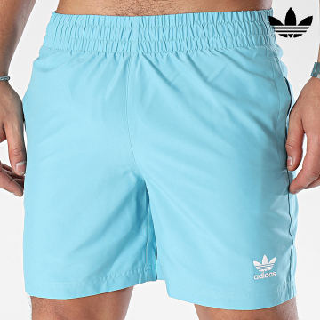 Adidas Originals - Pantaloncini da bagno solidi Originals IT8653 Azzurro