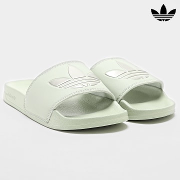 Adidas Originals - Claquettes Adilette Lite IE2991 Green Silver